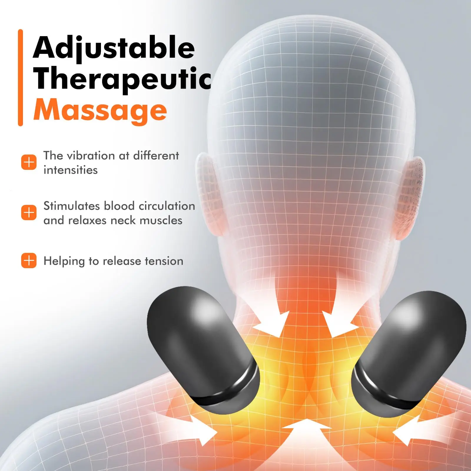3-in-1 Heated Neck & Shoulder Massager with Traction - view 2
