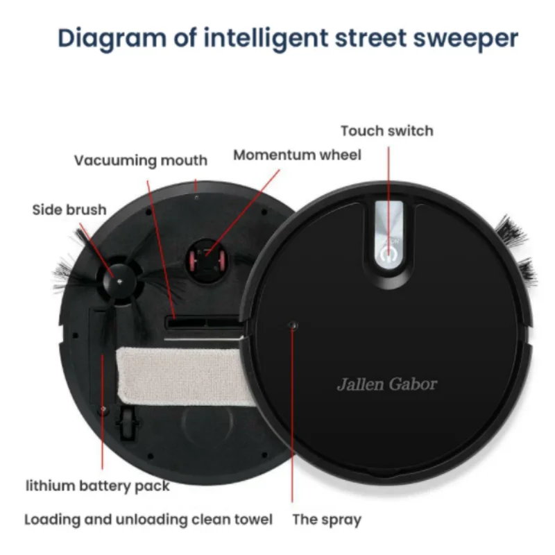 5-in-1 Smart Robot Vacuum with Mopping and Humidifying - view 4