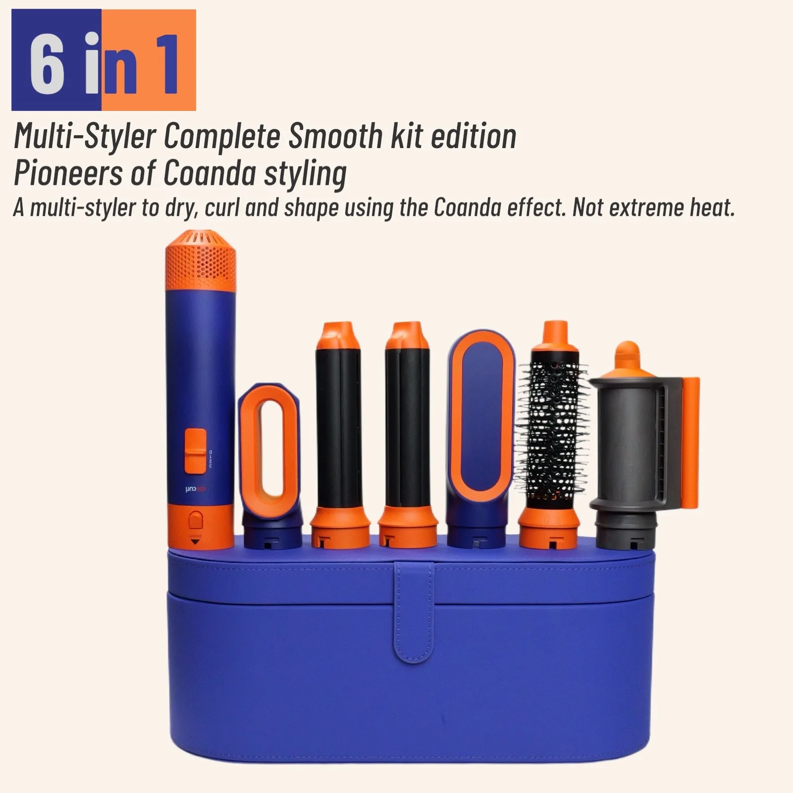 6-in-1 Hair Dryer, Curler & Styler Set