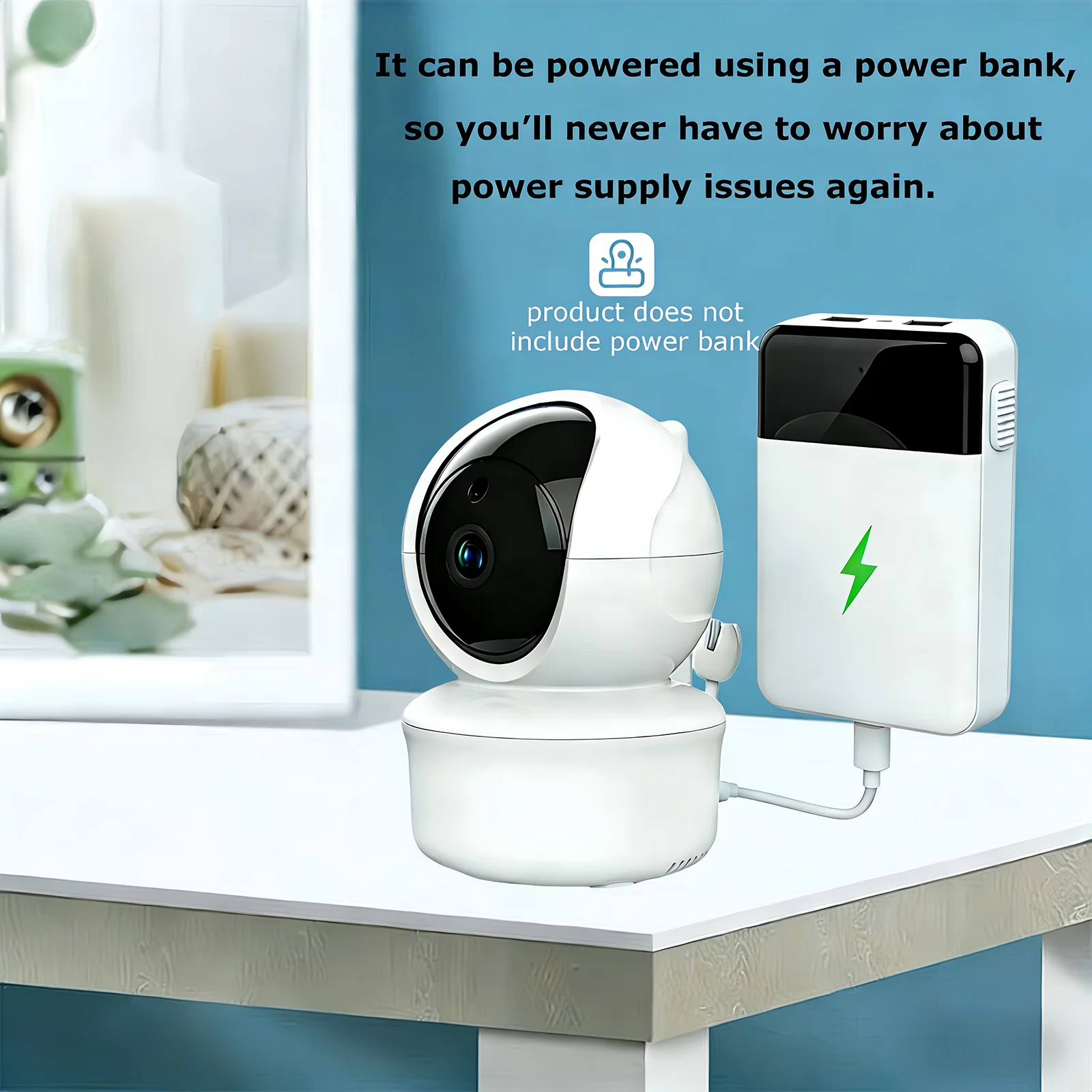 5-Inch Video Baby Monitor with Remote Pan-Tilt-Zoom Camera - view 2