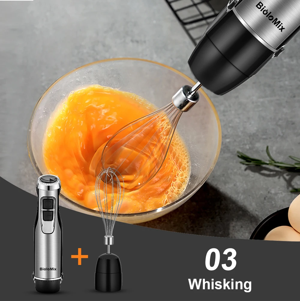 1200W 4-in-1 Immersion Hand Blender Set with Chopper and Smoothie Cup - view 5