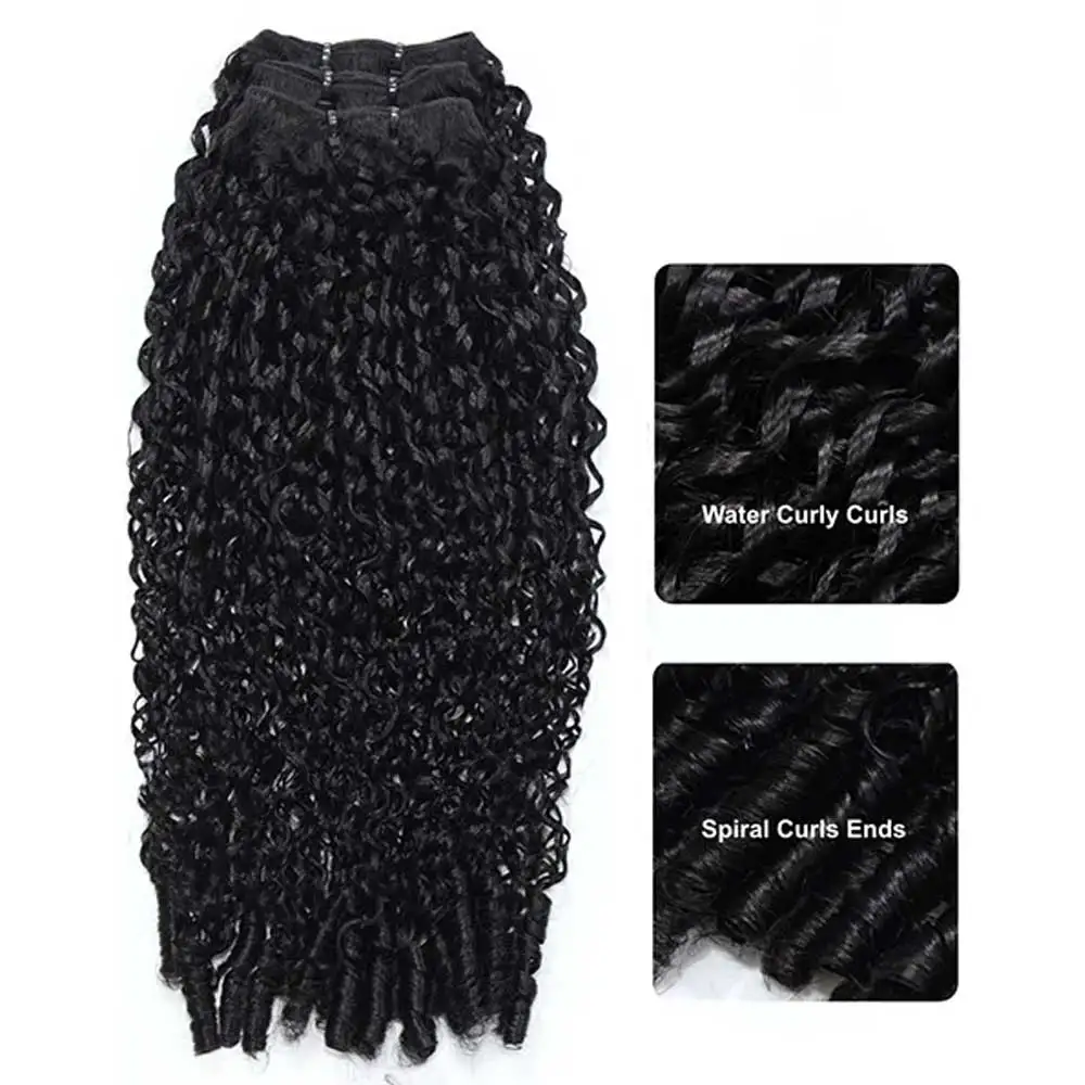 Raw Burmese Curly Hair Bundles - 32 Inch, 3-Pack - view 3