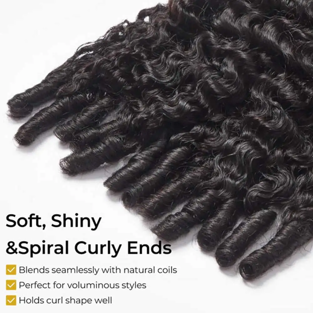 Raw Burmese Curly Hair Bundles - 32 Inch, 3-Pack - view 4