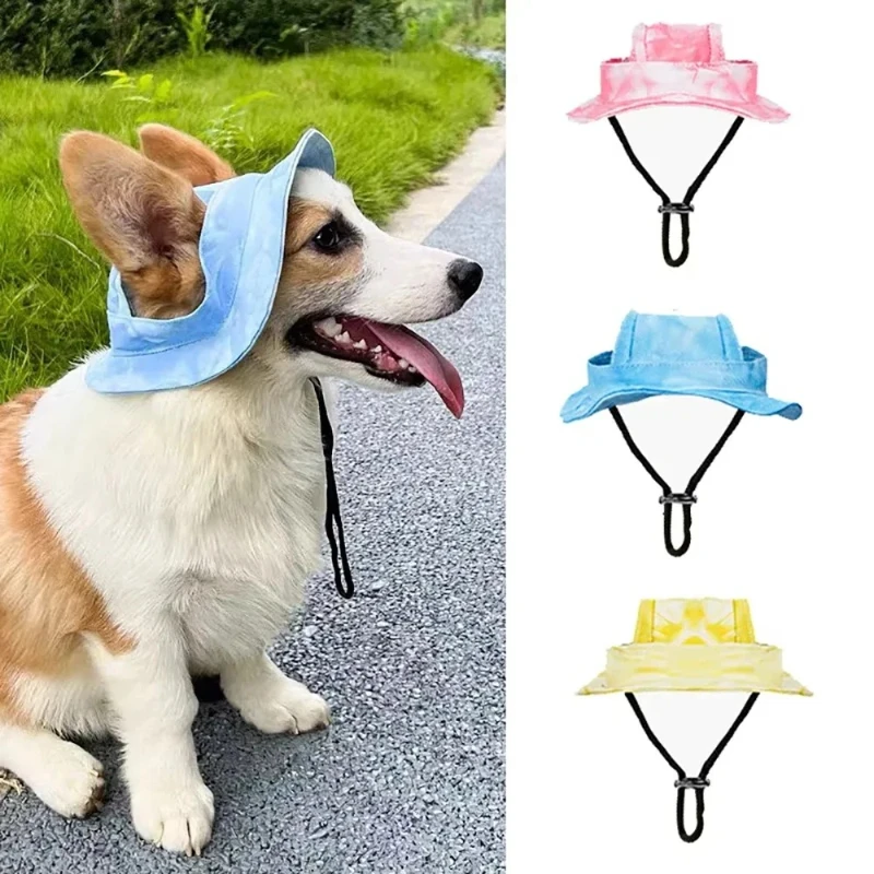 Adjustable Pet Baseball Cap with Ear Holes