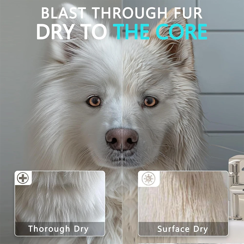 High-Velocity Pet Grooming Dryer - 2800W Professional Blower - view 2