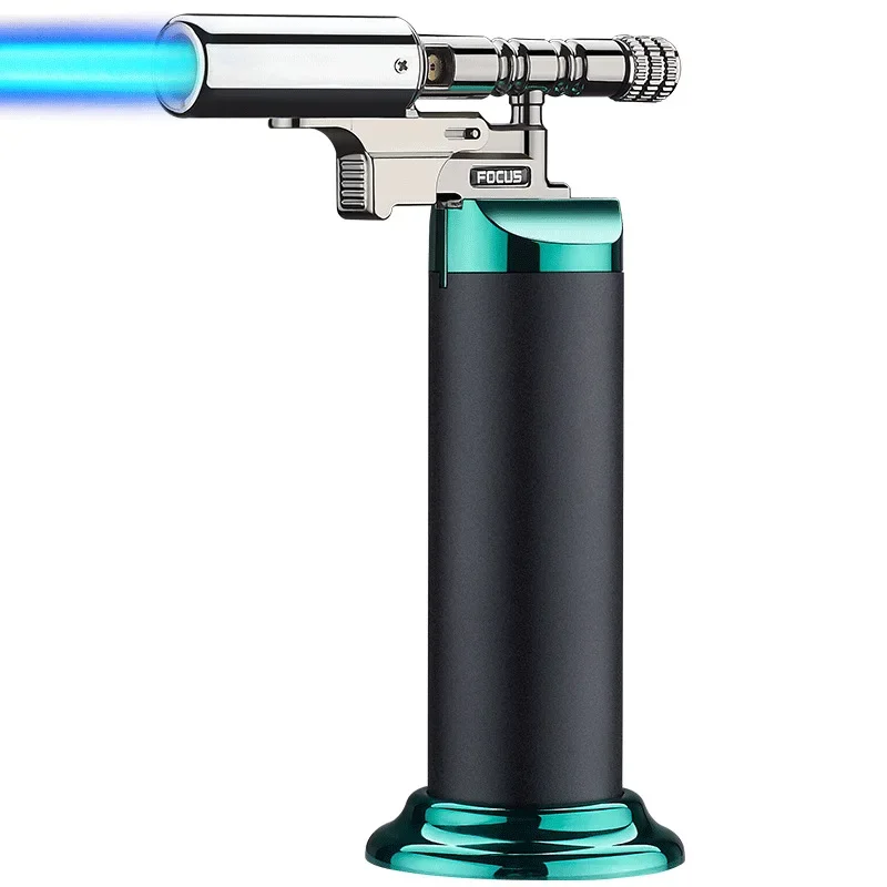 Refillable Butane Torch Lighter with Windproof Blue Flame - view 2