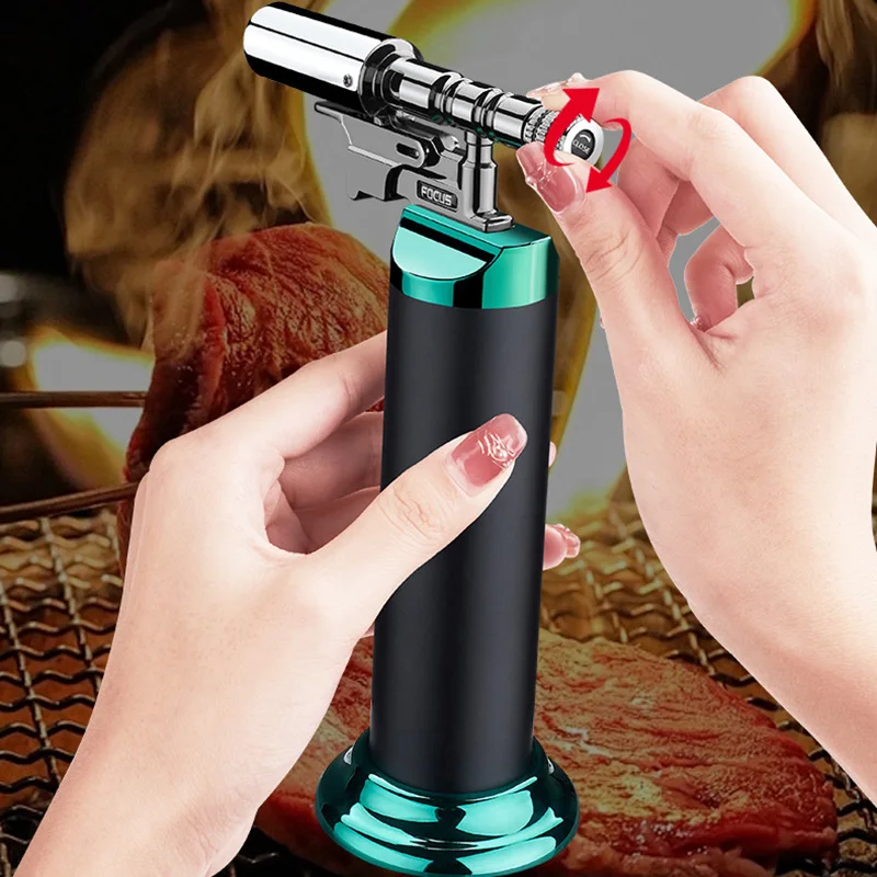 Refillable Butane Torch Lighter with Windproof Blue Flame - view 3