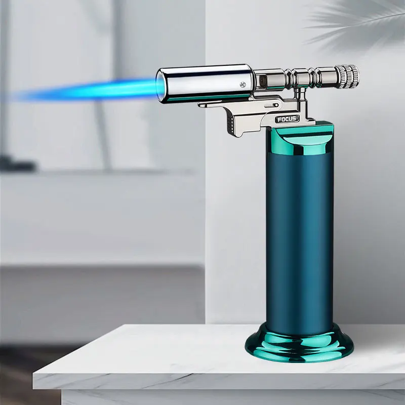 Refillable Butane Torch Lighter with Windproof Blue Flame - view 5