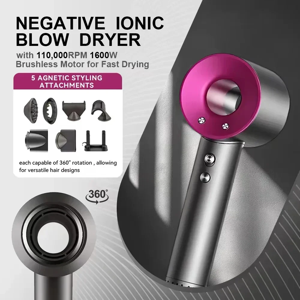 Ionic Bladeless Hair Dryer - Professional Salon Style