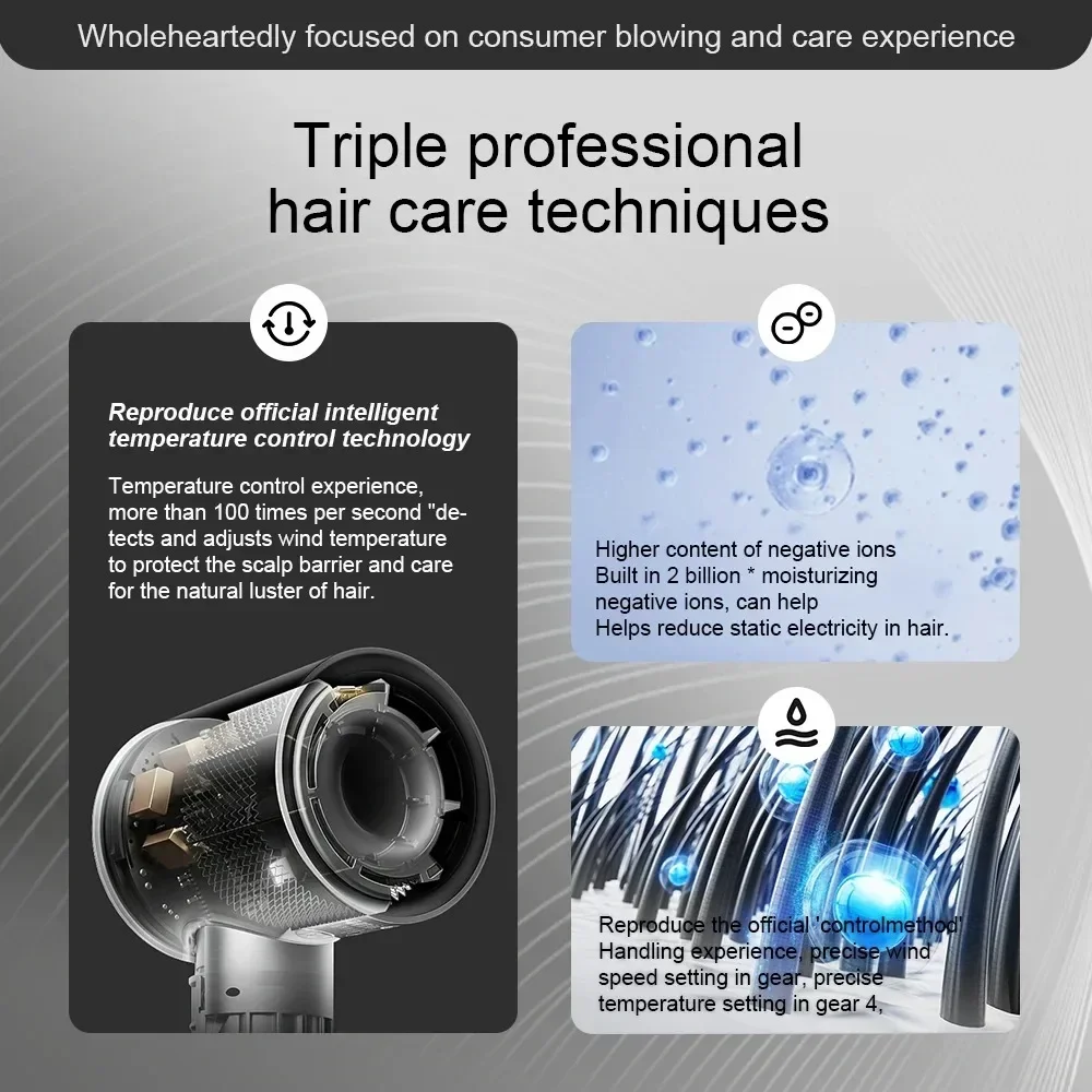 Ionic Bladeless Hair Dryer - Professional Salon Style - view 3