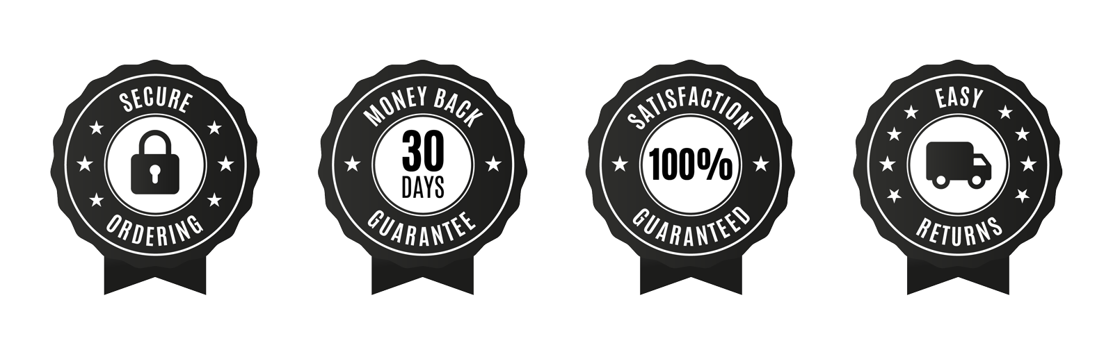 Secure Ordering - 30 Day Money Back Guarantee - 100% Satisfaction Guaranteed - Easy Returns