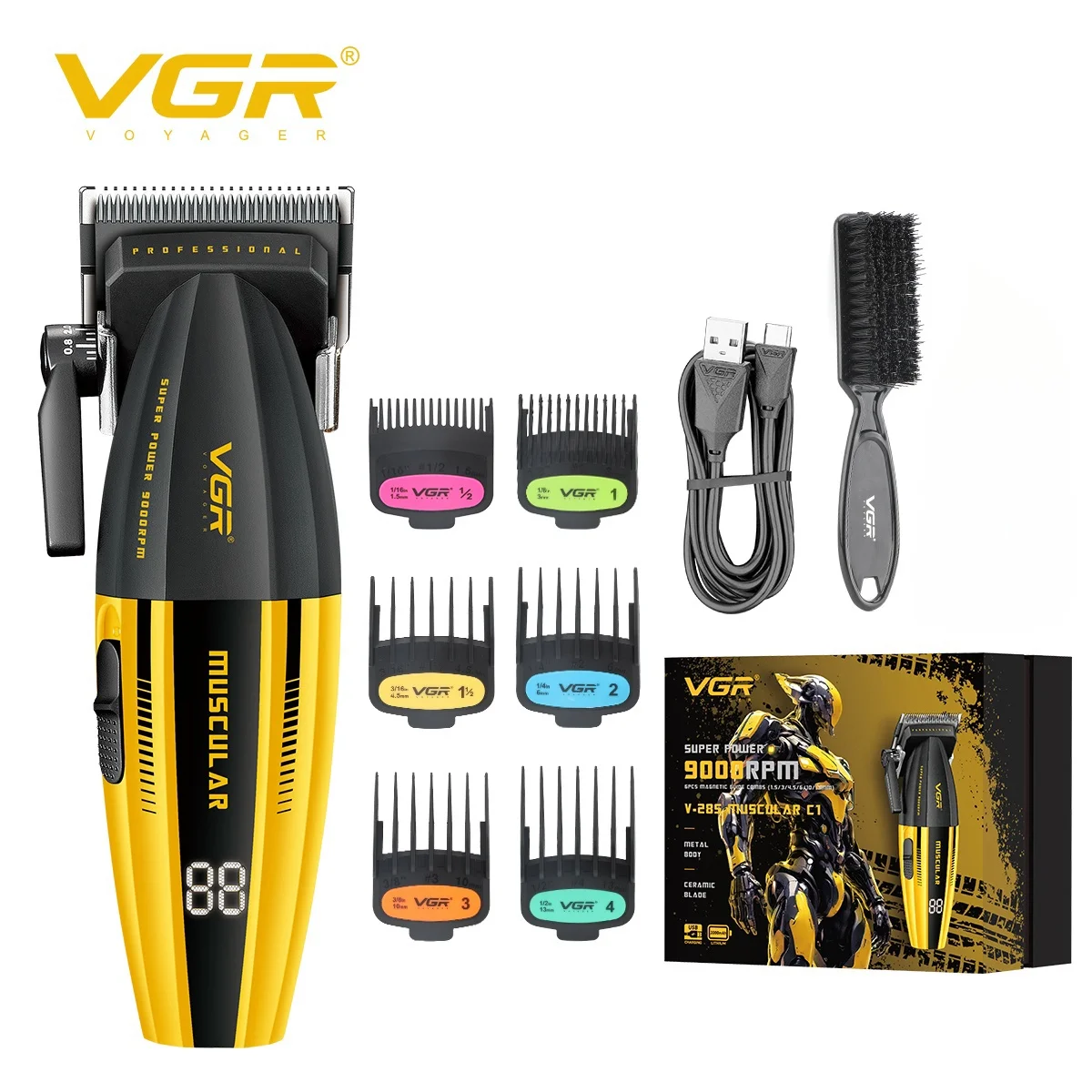 Professional Cordless Hair Clipper for Men